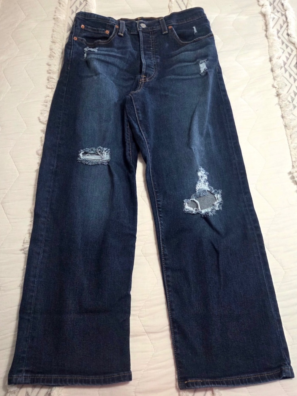 Levi Women's Ribcage Straight Ankle Jeans Size 30